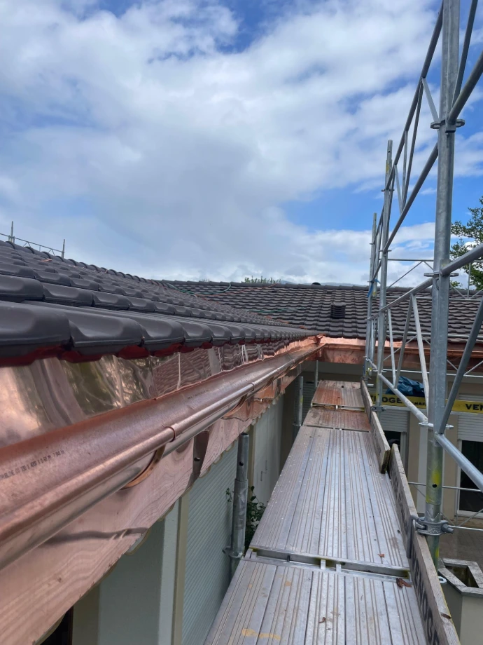 gouttière en cuivre 